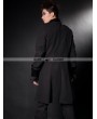 Pentagramme Black Winter Gothic Coat for Men