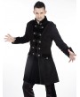 Pentagramme Black Winter Gothic Coat for Men