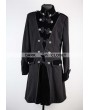 Pentagramme Black Winter Gothic Coat for Men