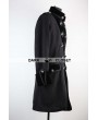 Pentagramme Black Winter Gothic Coat for Men