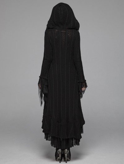 gothic hooded cardigan