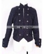 Pentagramme Black Pattern Short Gothic Jacket for Men