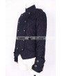 Pentagramme Black Pattern Short Gothic Jacket for Men