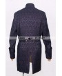 Pentagramme Black Pattern Gothic Trench Coat for Men