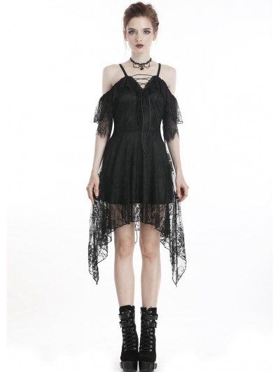 black lace gothic dress