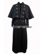 Pentagramme Black Gothic Detachable Shawl Mens Winter Cape Coat