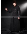 Pentagramme Black Gothic Detachable Shawl Mens Winter Cape Coat