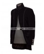 Pentagramme Black Long Sleeves Mens Gothic Coat