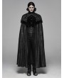 Punk Rave Black Noble Gothic Vampire Long Cloak for Men