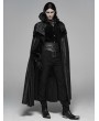 Punk Rave Black Noble Gothic Vampire Long Cloak for Men