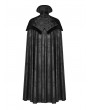 Punk Rave Black Noble Gothic Vampire Long Cloak for Men