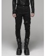 Punk Rave Black Gothic Punk Belt Chain Pants for Men