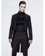 Devil Fashion Black Vintage Gothic Double Breasted Tail Coat for Men