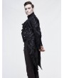 Devil Fashion Black Vintage Gothic Double Breasted Tail Coat for Men