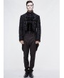 Devil Fashion Black Vintage Gothic Double Breasted Tail Coat for Men