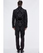 Devil Fashion Black Vintage Gothic Double Breasted Tail Coat for Men