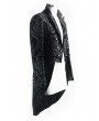 Devil Fashion Black Vintage Gothic Double Breasted Tail Coat for Men