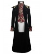 Devil Fashion Black Vintage Gothic Victorian Masquerade Long Tail Coat for Men