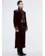 Devil Fashion Red Vintage Gothic Victorian Masquerade Long Tail Coat for Men