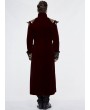 Devil Fashion Red Vintage Gothic Victorian Masquerade Long Tail Coat for Men