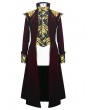 Devil Fashion Red Vintage Gothic Victorian Masquerade Long Tail Coat for Men