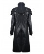 Devil Fashion Black Gothic Punk PU Leather Cape Coat for Men