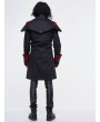 Devil Fashion Black and Red Gothic Military Cape Jacket for Men