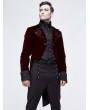 Devil Fashion Red Vintage Gothic Masquerade Party Tail Coat for Men