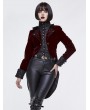Devil Fashion Red Vintage Gothic Masquerade Party Tail Coat for Women