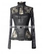 Pentagramme Black Sexy Lace Long Sleeves Gothic T-Shirt for Women 