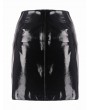 Dark in Love Black Gothic Punk PU Daily Short Skirt