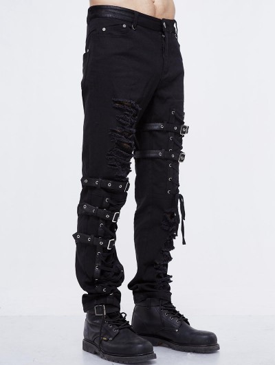 goth black jeans