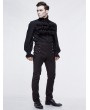 Devil Fashion Black Vintage Gothic High Waist Party Long Trousers for Men