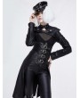 Devil Fashion Black Gothic Punk Rivet Faux Leather Hat for Women