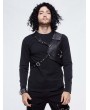 Devil Fashion Black Gothic Punk Long Sleeve T-Shirt for Men
