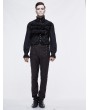 Devil Fashion Black Vintage Gothic Victorian Underbust Vest for Men