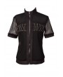 Pentagramme Black Net Short Sleeves Gothic Outfit for Men