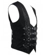 Devil Fashion Black Gothic Punk Buckle Belt Waistcoat for Men