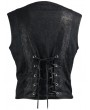 Devil Fashion Black Gothic Punk Buckle Belt Waistcoat for Men