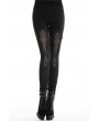 Dark in Love Black Gothic Hollow-Out Lace Legging for Women