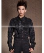 Pentagramme Black Long Sleeves Bowtie Gothic Blouse for Men