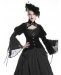 Dark in Love Black Vintage Gothic Victorian Velvet Short Jacket for Women