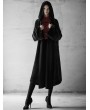 Punk Rave Black Fashion Street Gothic Witch Long Cardigan Jacket for Women