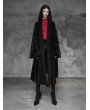 Punk Rave Black Fashion Street Gothic Witch Long Cardigan Jacket for Women