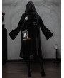 Punk Rave Black Fashion Street Gothic Witch Long Cardigan Jacket for Women