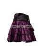 Pentagramme Purple Rose Pattern Gothic Short Skirt