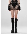 Punk Rave Black Gothic Cyber Tech Sexy Hollow-out Skirt