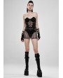 Punk Rave Black Gothic Cyber Tech Sexy Hollow-out Skirt