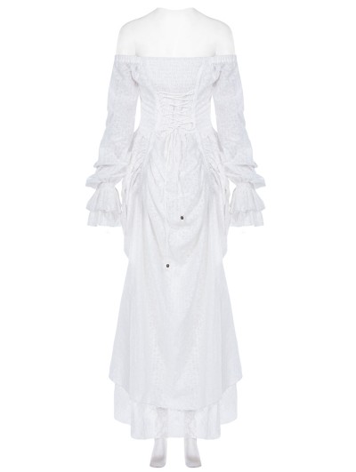 white lace gothic dress