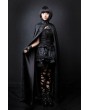 Pentagramme Black Lace High Collar Womens Gothic Cape